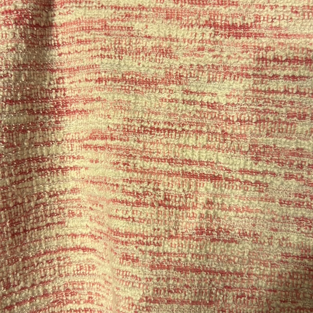 LOFT outlet Pink and White Skirt Stretchy sz 16* - Picture 2 of 6